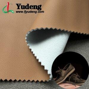Orange PU Coated Fabric PU Leather Roll Material for Shoes and Clothes (Sandal, Label, Upper, Jacket etc.)
