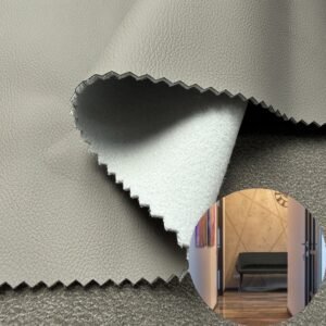 Gray Environmental Leather PU Leather Roll Material for Upholstery Furniture or Decoration (Sofas, Beds, Cabinets, Interior Wall etc.)