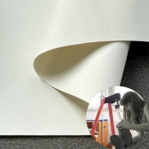 White Synthetic Leather PU Leather Roll Material for Rehabilitation Equipment