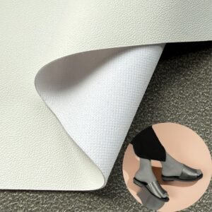 White Rexine Leather PU Leather Roll Material for Shoe Material Footwear Component (Injection Molding)