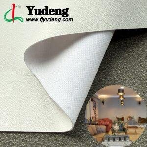 White PU Rexine Fabric PU Leather Roll Material for Upholstery Furniture or Decoration (Sofas, Beds, Cabinets, Interior Wall etc.)