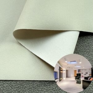 Beige Artificial Leather PU Leather Roll Material for Upholstery Furniture or Decoration (Sofas, Beds, Cabinets, Interior Wall etc.)