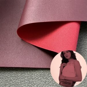 Red Artificial Leather PU Leather Roll Material for Bags and Suitcases (Handbags, Backpacks, Luggage Cases etc.)