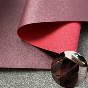 Red Man Made Leather PU Leather Roll Material for Package Box Surface Cover (Jewelry Box, Cosmetic Box, Electronics Box etc.)