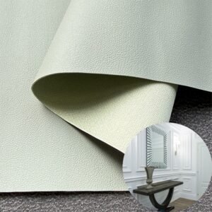 Green Fake Leather PU Leather Roll Material for InteriorWall