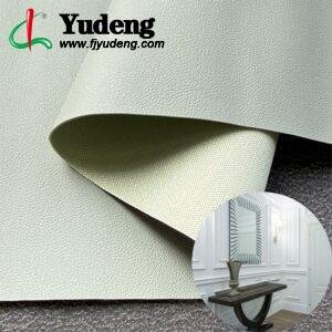 Green Fake Leather PU Leather Roll Material for InteriorWall