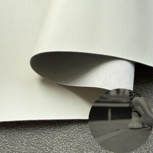 White PU Leather from China PU Leather Roll Material for Shoe Material Footwear Component (Injection Molding)
