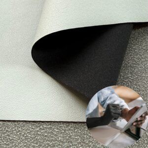 Gray China Polyurethane Leather PU Leather Roll Material for Electronic Products (Camera, Radio, Game Machine, Remote Control etc.)