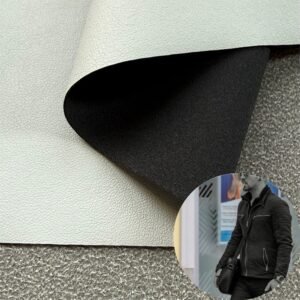 Gray Environmental Leather PU Leather Roll Material for Electronics Portable Bags (Earphone Bags, USB Cable Bags etc.)