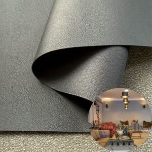 Black Artificial Leather PU Leather Roll Material for Upholstery Furniture or Decoration (Sofas, Beds, Cabinets, Interior Wall etc.)