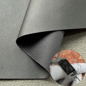 Black Environmental Leather PU Leather Roll Material for Electronic Products (Camera, Radio, Game Machine, Remote Control etc.)