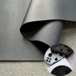 Black PU Leather from China PU Leather Roll Material for Electronic Products (Camera, Radio, Game Machine, Remote Control etc.)