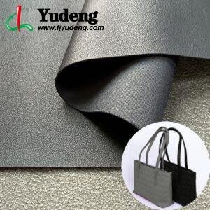 Black Fake Leather PU Leather Roll Material for Bags and Suitcases (Handbags, Backpacks, Luggage Cases etc.)