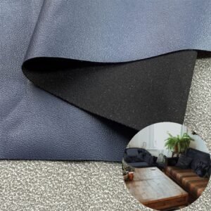 Dark Blue Vegan Leather PU Leather Roll Material for Upholstery Furniture or Decoration (Sofas, Beds, Cabinets, Interior Wall etc.)