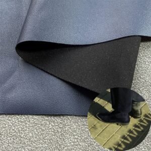 Dark Blue PU Rexine Fabric PU Leather Roll Material for Shoes and Clothes (Sandal, Label, Upper, Jacket etc.)