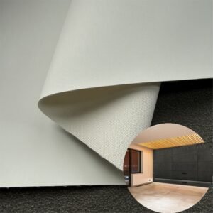 White PU Rexine Roll PU Leather Roll Material for InteriorWall