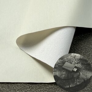 White Rexine Roll PU Leather Roll Material for Electronics Portable Bags (Earphone Bags, USB Cable Bags etc.)