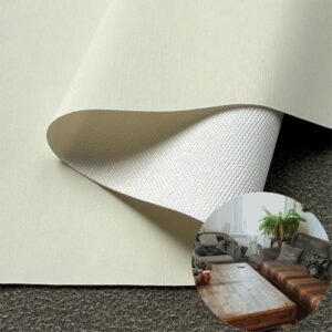 White Faux Leather PU Leather Roll Material for Upholstery Furniture or Decoration (Sofas, Beds, Cabinets, Interior Wall etc.)