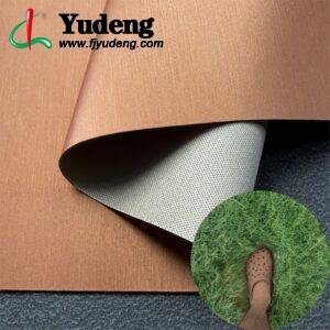 Orange Environmental Leather PU Leather Roll Material for Shoes and Clothes (Label, Upper, Jacket etc.)