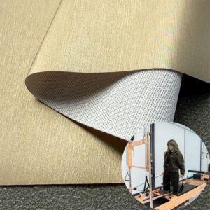 Beige Artificial Leather PU Leather Roll Material for Gym Equipments (Sandbag, Boxing Gloves, Exercise Machines etc.)