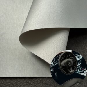 Silver Environmental Leather PU Leather Roll Material for Car Seats Automobile Interior