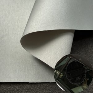 Silver Leather Fabric PU Leather Roll Material for Car Seats Automobile Interior