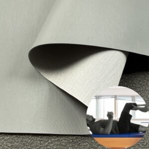 Gray Imitation Leather PU Leather Roll Material for Therapy Equipment