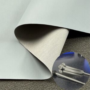 Material de rollo de cuero sintético PU gris ecológico para equipos de terapia