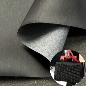 Black Rexine Leather PU Leather Roll Material for Bags and Suitcases (Handbags, Backpacks, Luggage Cases etc.)