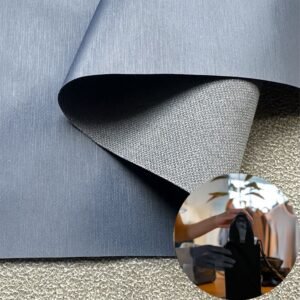Blue PU Coated Fabric PU Leather Roll Material for Bags and Suitcases (Handbags, Backpacks, Luggage Cases etc.)