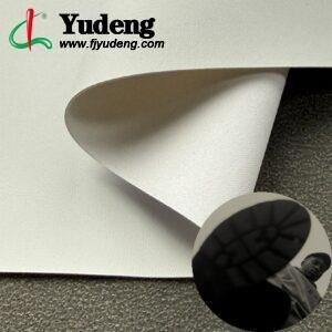 White Fake Leather PU Leather Roll Material for Shoe Material Footwear Component (Injection Molding)