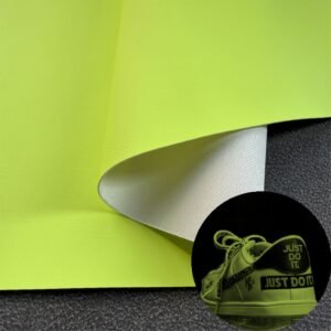 Green Rexine PU Leather Roll Material for Shoe Material Footwear Component (Injection Molding)