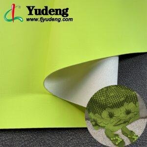 Green Fake Leather PU Leather Roll Material for Shoes and Clothes (Label, Upper, Jacket etc.)