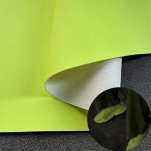 Green Fake Leather PU Leather Roll Material for Shoes and Clothes (Sandal, Label, Upper, Jacket etc.)