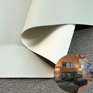 Gray PU Coated Fabric PU Leather Roll Material for Upholstery Furniture or Decoration (Sofas, Beds, Cabinets, Interior Wall etc.)