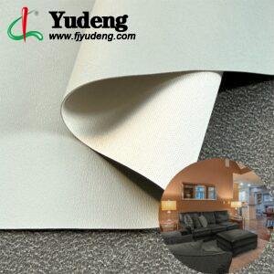 Gray PU Coated Fabric PU Leather Roll Material for Upholstery Furniture or Decoration (Sofas, Beds, Cabinets, Interior Wall etc.)