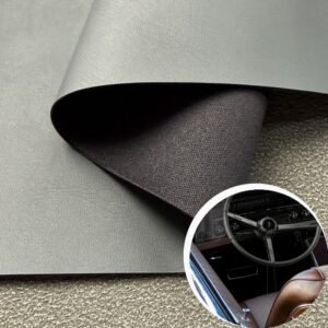 Gray PU Coated Fabric PU Leather Roll Material for Car Seats Automobile Interior