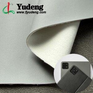 Gray Man Made Leather PU Leather Roll Material for Tablet Cases Phone Cover