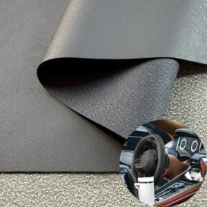Gray Man Made Leather PU Leather Roll Material for Car Seats Automobile Interior