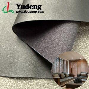 Black Leatherette PU Leather Roll Material for Upholstery Furniture or Decoration (Sofas, Beds, Cabinets, Interior Wall etc.)