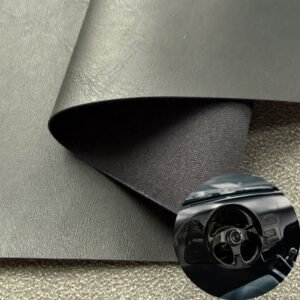 Black PU Rexine Roll PU Leather Roll Material for Car Seats Automobile Interior