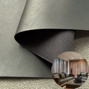 Black Synthetic Leather PU Leather Roll Material for Upholstery Furniture or Decoration (Sofas, Beds, Cabinets, Interior Wall etc.)