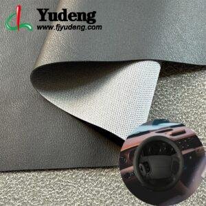 Black Fake Leather PU Leather Roll Material for Car Seats Automobile Interior