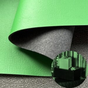 Green Faux Leather PU Leather Roll Material for Package Box Surface Cover (Jewelry Box, Cosmetic Box, Electronics Box etc.)