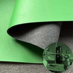Green Imitation Leather PU Leather Roll Material for Gym Equipments (Sandbag, Boxing Gloves, Exercise Machines etc.)