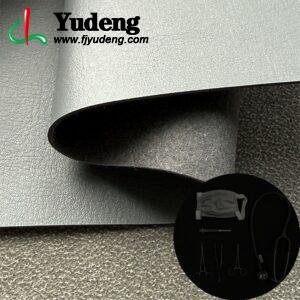 Gray PU Leather from China PU Leather Roll Material for Medical Equipment