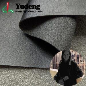 Black Vegan Leather PU Leather Roll Material for Shoes and Clothes (Sandal, Label, Upper, Jacket etc.)
