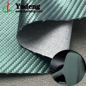 Green PU Rexine Roll PU Leather Roll Material for Car Seats Automobile Interior