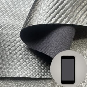 Gray Man Made Leather PU Leather Roll Material for Tablet Cases Phone Cover