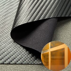 Black Man Made Leather PU Leather Roll Material for Upholstery Furniture or Decoration (Sofas, Beds, Cabinets, Interior Wall etc.)